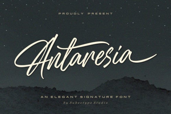 Antaresia: Elegant Handwritten Font