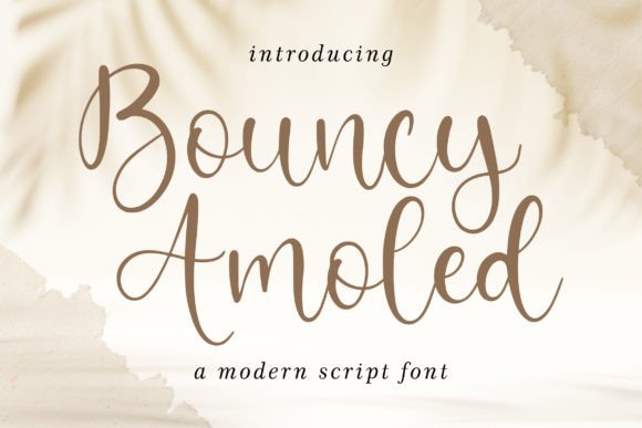 Bouncy Amoled: A Dainty Script Font for Handmade Brands