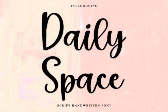Daily Space: A Handwritten Font for Makers