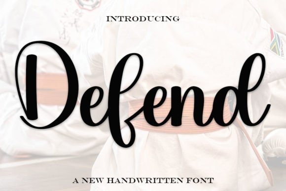 Defend: A Stylish Font for Creative Campaigns