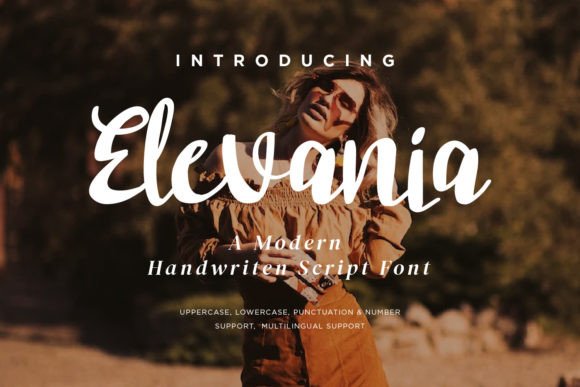 Elevania: A Script Font for Modern Web Design