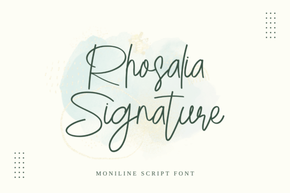 Elevate Your Brand with the Rhosalia Signature Typeface