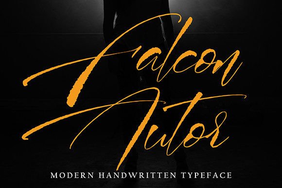 Falcon Autor: A Script Font for Creative Makers