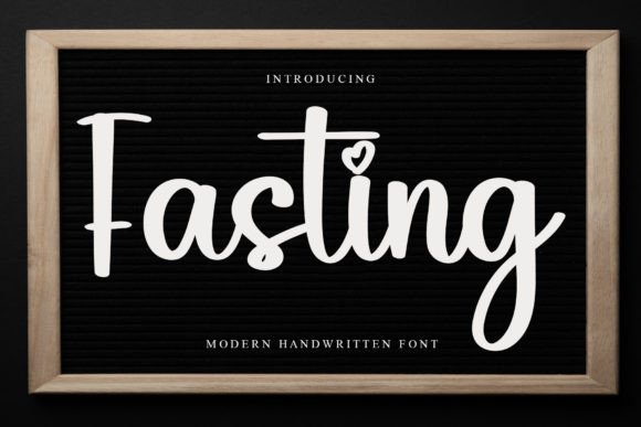 Fasting: A Beautiful Handwritten Font