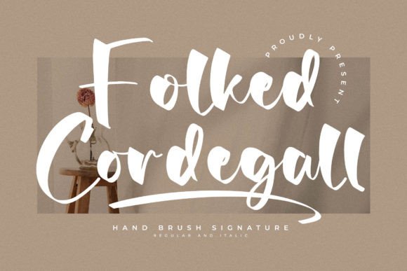 Folked Cordegall: A Signature Font for Web Headers