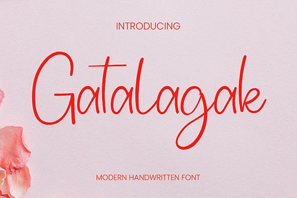 Gatalagak: A Flowing Script Font for Editorial Design