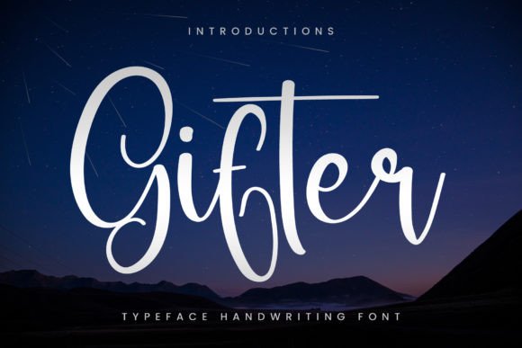 Gifter: A Timeless Handwritten Font for Editorial Design