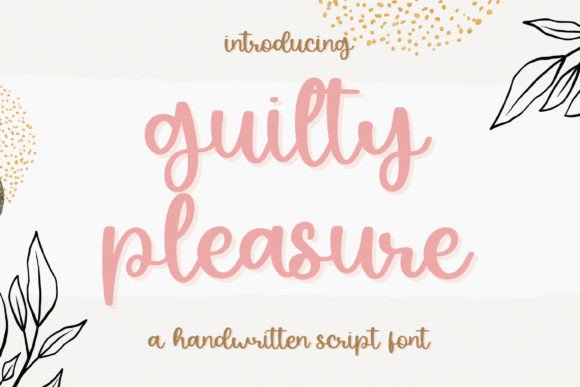 Guilty Pleasure: A Seductive Typeface for Editorial Design