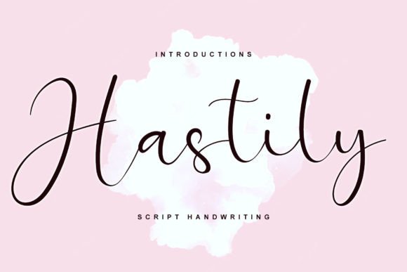 Hastily: A Delicate Handwritten Font