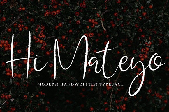 Hi Mateyo: A Refined Handwritten Font for Editorial Design