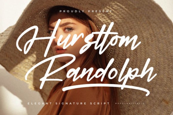 Hursttom Randolph: An Elegant Script Font for Editorial Design