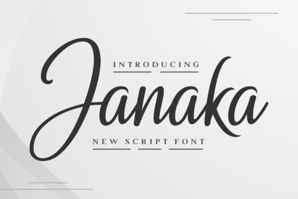 Janaka Font: Elegant Script for Craft Projects