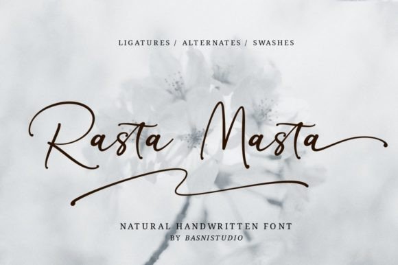 Rasta Masta Font: Elegant Script for Digital Marketing