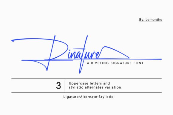 Rinature Font: Elevating Web Design with Stylish Script Typography
