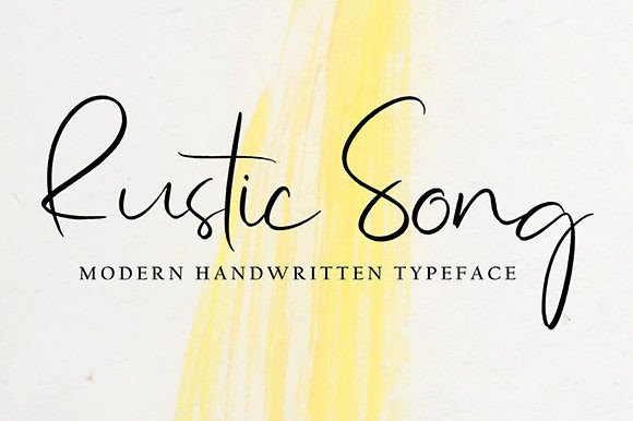 Rustic Song: A Delicate Script Font