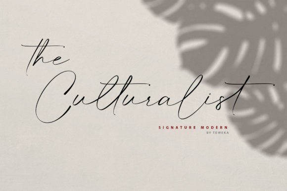 The Culturalist Font: Elegant Script for Web Design