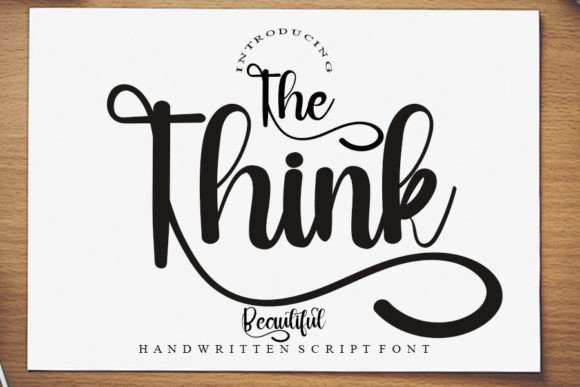 The Think Font: Elegant Script for Web Design
