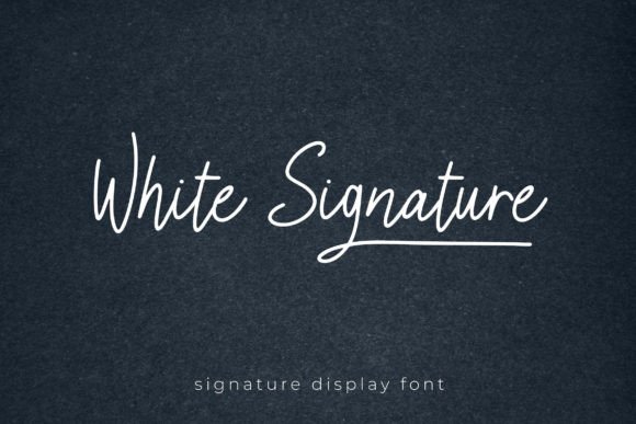 White Signature: The Script Font for Scroll-Stopping Branding